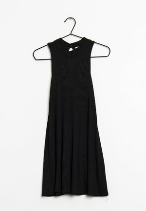 Stickad klänning - black
