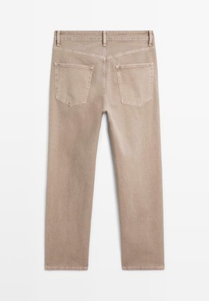 Massimo Dutti Jeans Tapered Fit - light brown