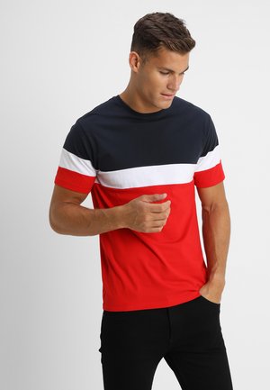 ONSBAILEY  - T-shirt med print - dark navy/racing red