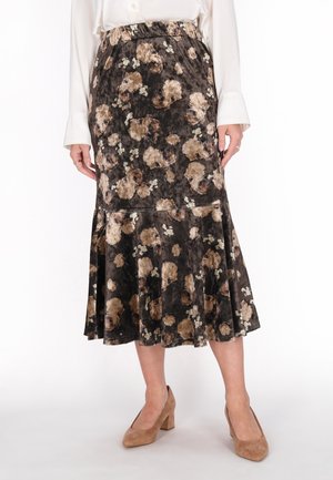 A-vonalú szoknya - brown