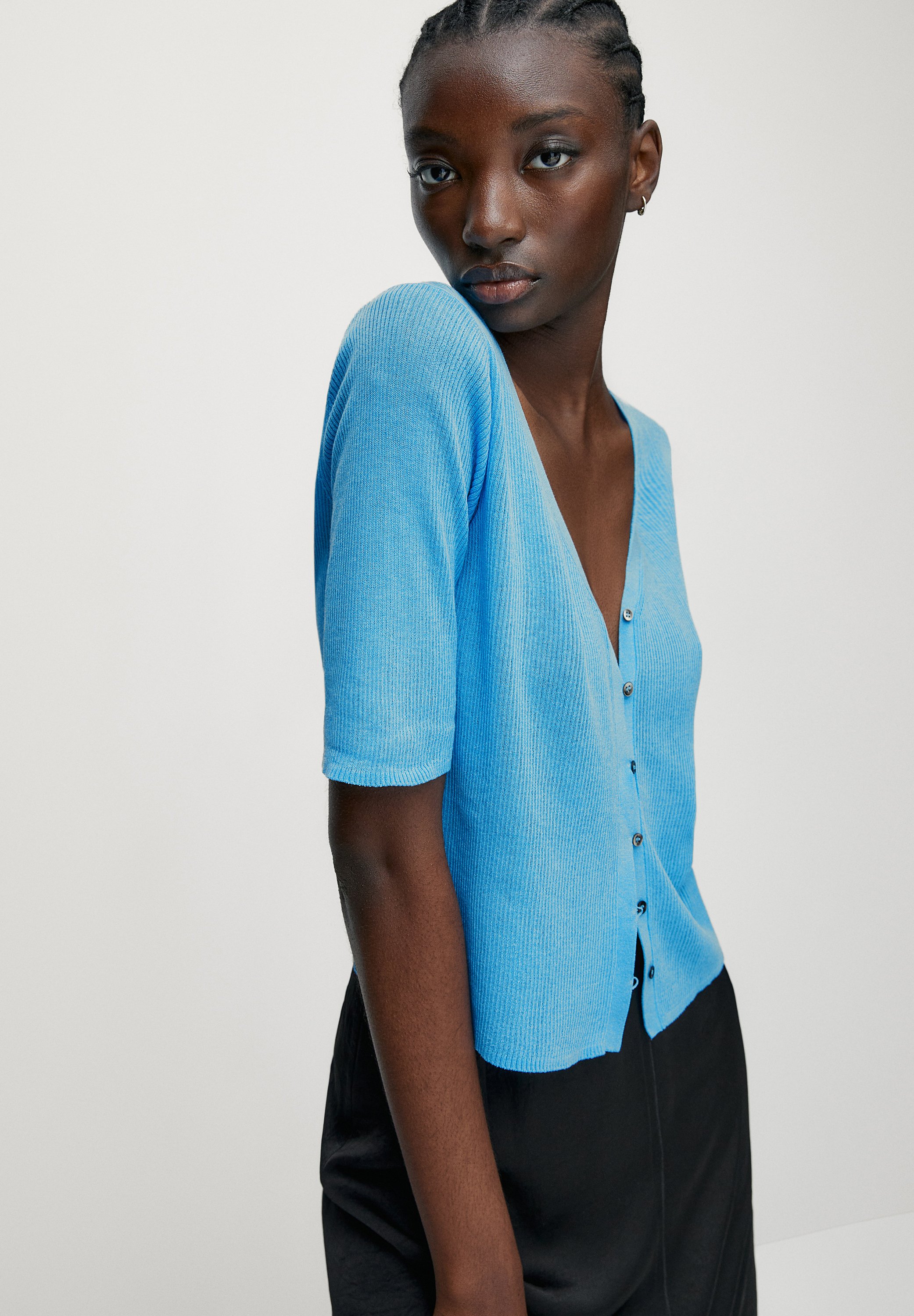Massimo Dutti SHORT SLEEVE - Cardigan 