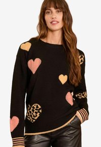Love & Roses PETITE FIT - COSY CREW NECK - Pulóver - black multi