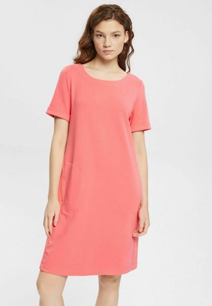 Abito in maglia - coral red