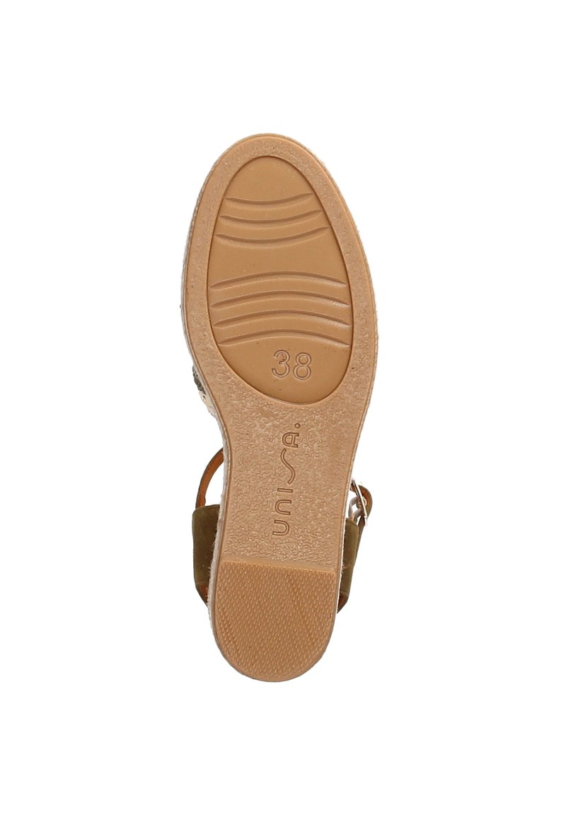 Damen Halbschuhe | Unisa Keilsandalette grün gelb/grün - YS72680 Damen Halbschuhe | Unisa Keilsandalette grün gelb/grün - YS72680