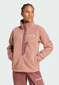 Adidas Terrex XPLORIC HIGH PILE - Felpa in pile - warm clay