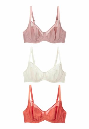 NON PAD FULL CUP 3 PACK - Podprsenka bez kostíc - rust cream neutral