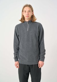 Cleptomanicx TROYER NOITCH - Strickpullover - heather lava smoke