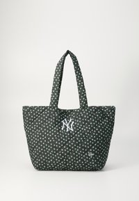 QUILTED FLORAL TOTE NEYYAN - Shopping bags - green med