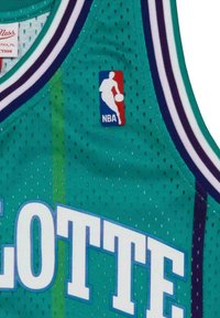 Mitchell & Ness LARRY JOHNSON 2 CHARLOTTE HORNETS NBA  - Top - turquoise