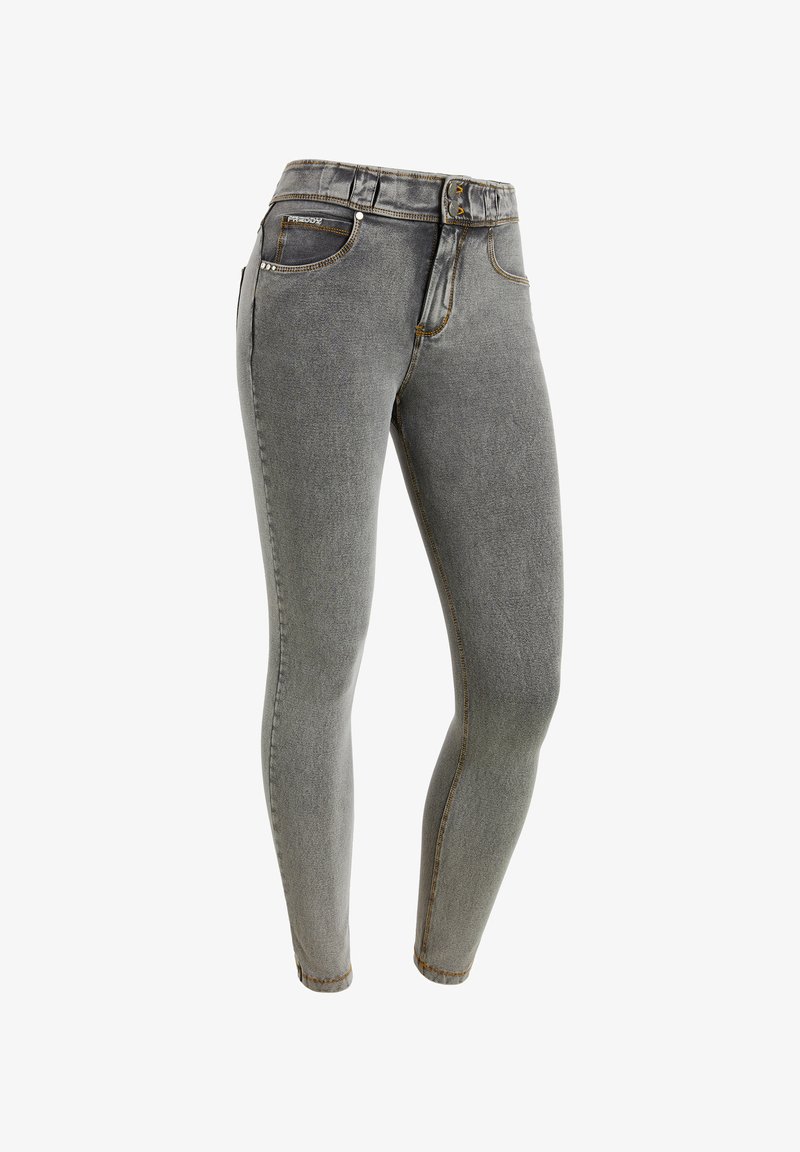 Freddy N.O.W.® DENIM - Vaqueros pitillo - gray jeans yellow seams
