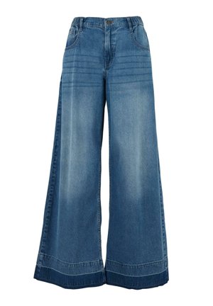 Urban Classics WIDE LEG - Jean flare - mid deep blue washed
