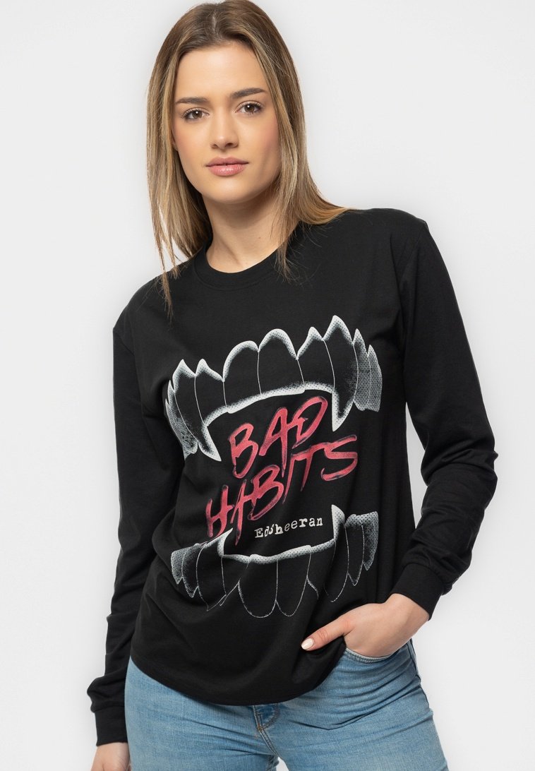 Paradiso Clothing ED SHEERAN BAD HABITS  - Long sleeved top - black