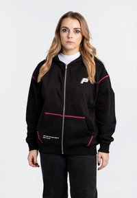 Pegador JENNA OVERSIZED - Zip-up sweatshirt - black