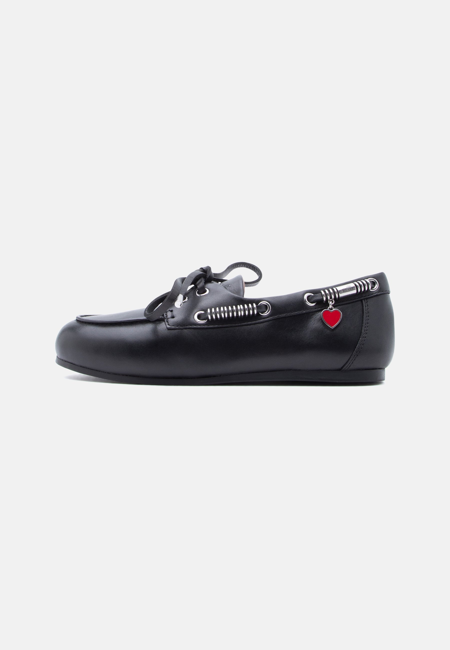 Moschino Lace-Up Flat Shoes - NWT Duck Nappa Ballerinas | Moschino main image 2