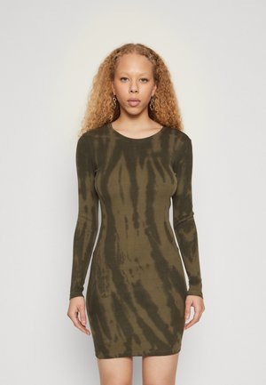 ONLY ONLAILA TIE DYE DRESS - Φόρεμα σε ίσια γραμμή - black/kalamata