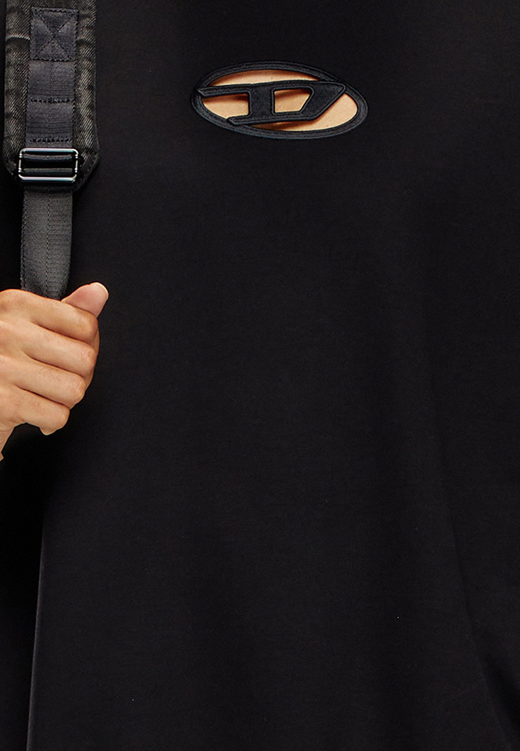 【送料&関税込】Diesel Black Cotton Sweatshirt Diesel Sweatshirt - black/noir - ZALANDO.FR