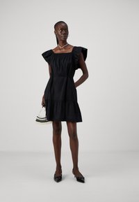 Gap Tall FLUTTER SLEEVE DRESS - Dnevna haljina - black
