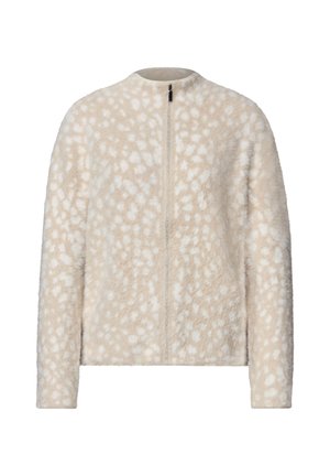 Street One, QUILTED JACKET WITH JACQUARD PATTERN - Gilet - clay sand