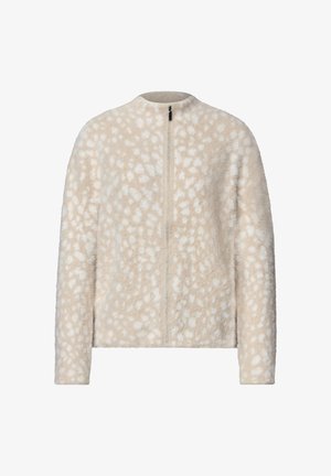 Street One, QUILTED JACKET WITH JACQUARD PATTERN - Gilet - clay sand