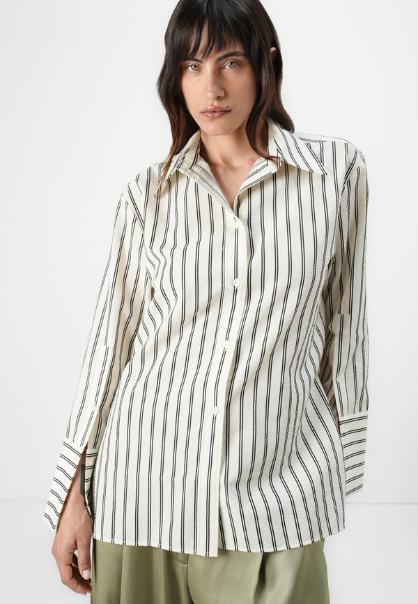 MYLO DELICATE STRIPES - Button-down blouse - pistachio4