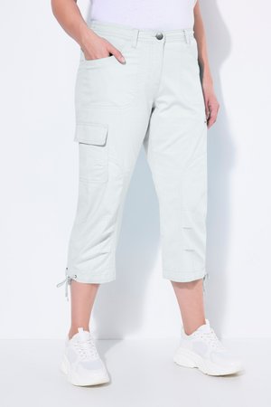 Ulla Popken COMFORTABELE BAND - Cargohose - white