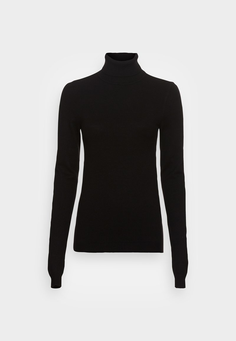 Vero Moda Tall VMHAPPINESS ROLLNECK - Strickpullover - black/schwarz ...