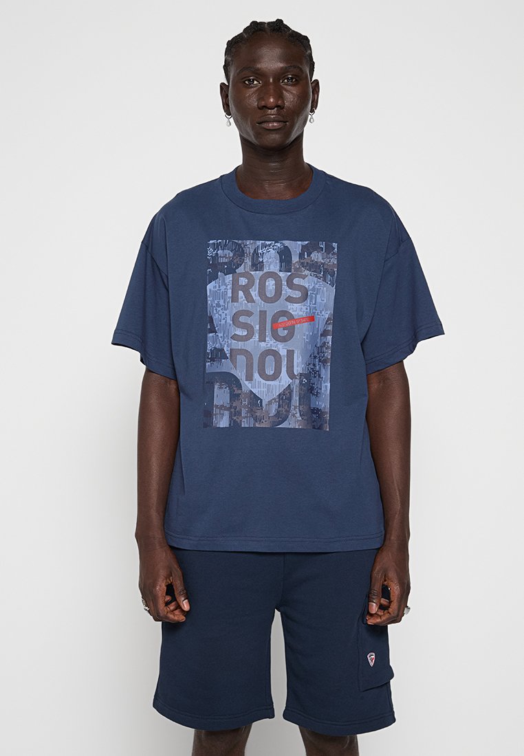 Rossignol T-shirt print donkerblauw