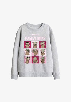 Star Wars, STAR WARS THE MANDALORIAN GROGU SQUARES UNISEX - Sweatshirt - mottled light grey