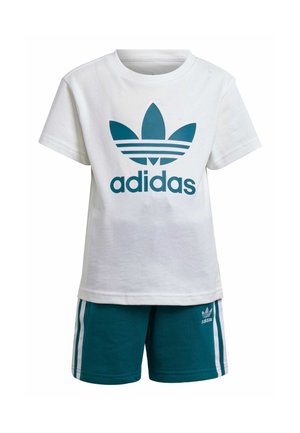 ADICOLOR KIDS - T-shirt con stampa - legacy teal   white