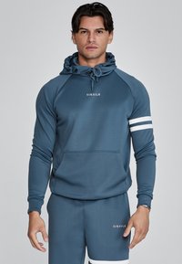 MUSCLE FIT  - Pulover s kapuco - blue