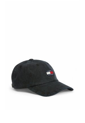Tommy Jeans Cap - overdyed black denim