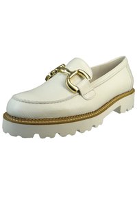 Gabor DAMEN  HALBSCHUHE LOAFER 45.246 WEISS 20 LATTE LEDER - Zapatos sin cordones - latte
