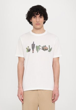 CACTUS LINE UP - T-shirts med print - white