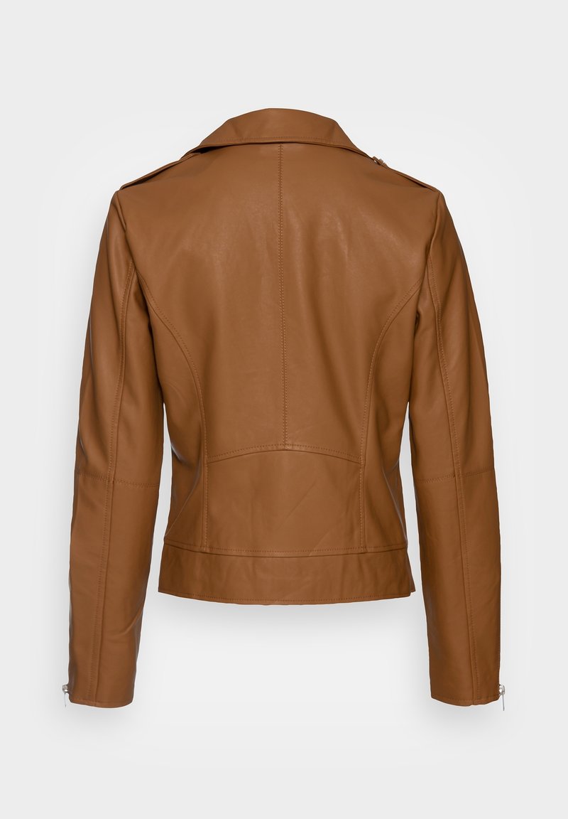 VILA Kunstlederjacke brown/braun (Pre-owned) Zalando