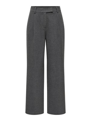 ONLY ONLDELUXE GERADE GESCHNITTEN - Pantalon classique - medium grey melange