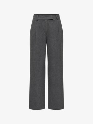 ONLY ONLDELUXE GERADE GESCHNITTEN - Pantalon classique - medium grey melange