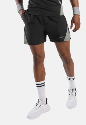 Reebok, ID RUN 5" SHORTS-BLACK. - Sports shorts - black grey