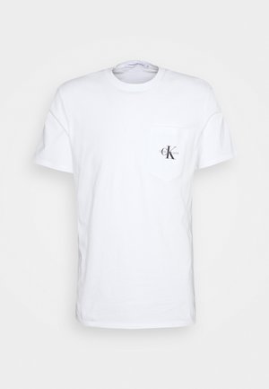 MONOGRAM POCKET TEE - T-shirt con stampa - bright white