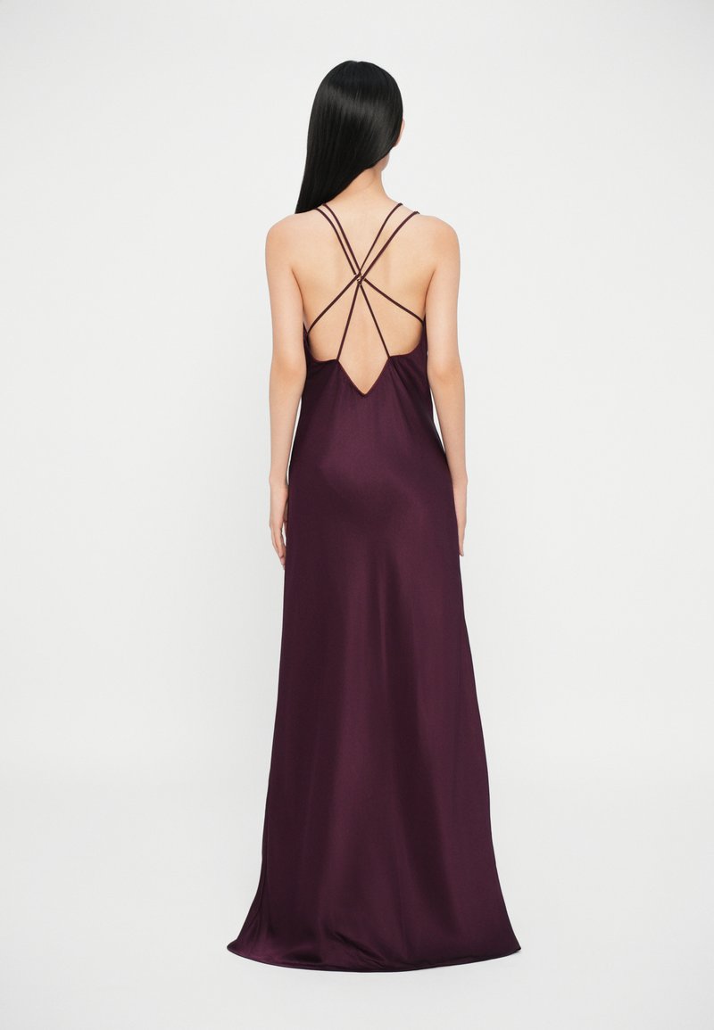 sachin and babi light blue dress Red Satin Slip Maxi Dress