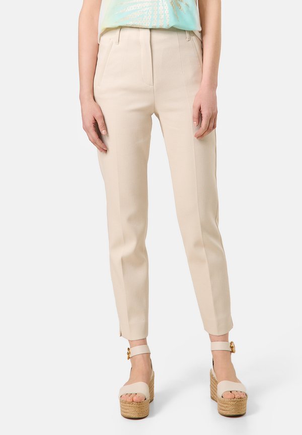 VERKÜRZT BUNDLOSE STRETCH - Chino - sandshell