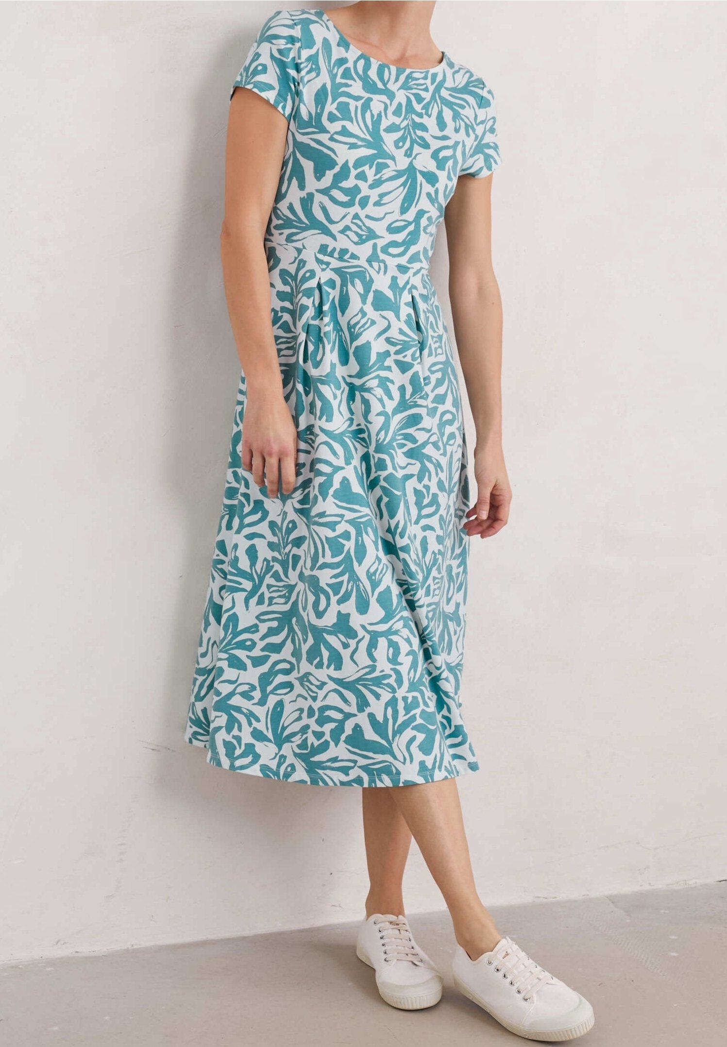 Seasalt Cornwall Jersey dress - green - (Pre-owned) - Zalando.ie