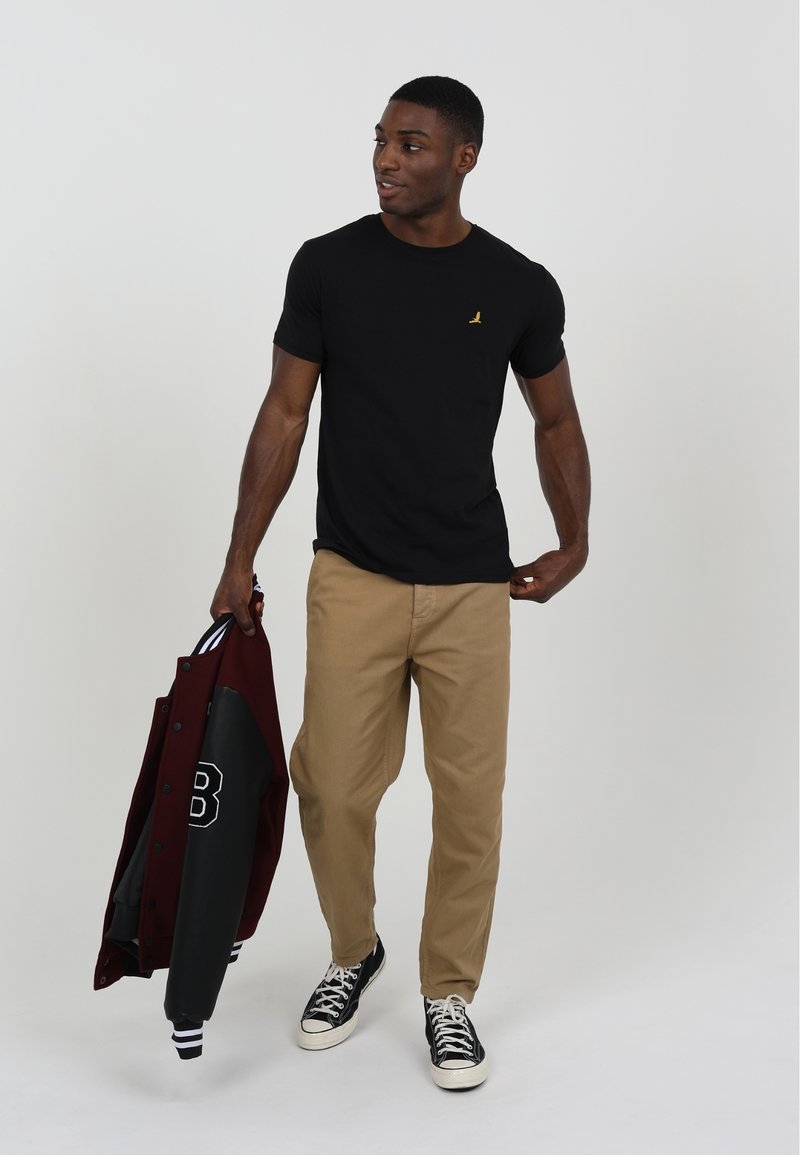 Brave Soul 5 PACK - T-shirt basic - grey white  light blue