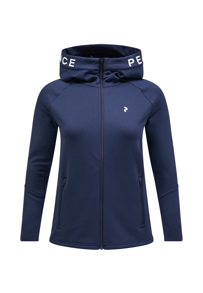 Peak Performance W RIDER ZIP HOOD - Tröja med dragkedja - blue shadow ...