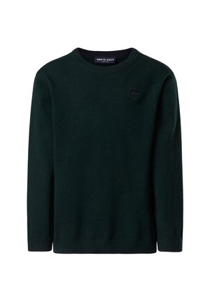 WITH EMBROIDERED LOGO - Maglione - dark green