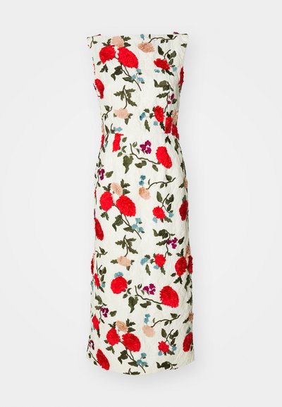 Erdem BOAT NECK COCKTAIL DRESS - Kokteilikleit/peokleit - winter white