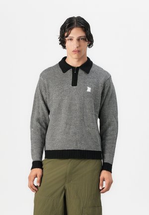 HUF MEGABLAST TWO TONE SWEATER UNISEX - Pullover - black/white