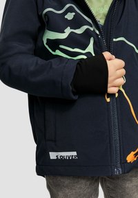 s.Oliver DINOSAURE - Sweater met rits - navy