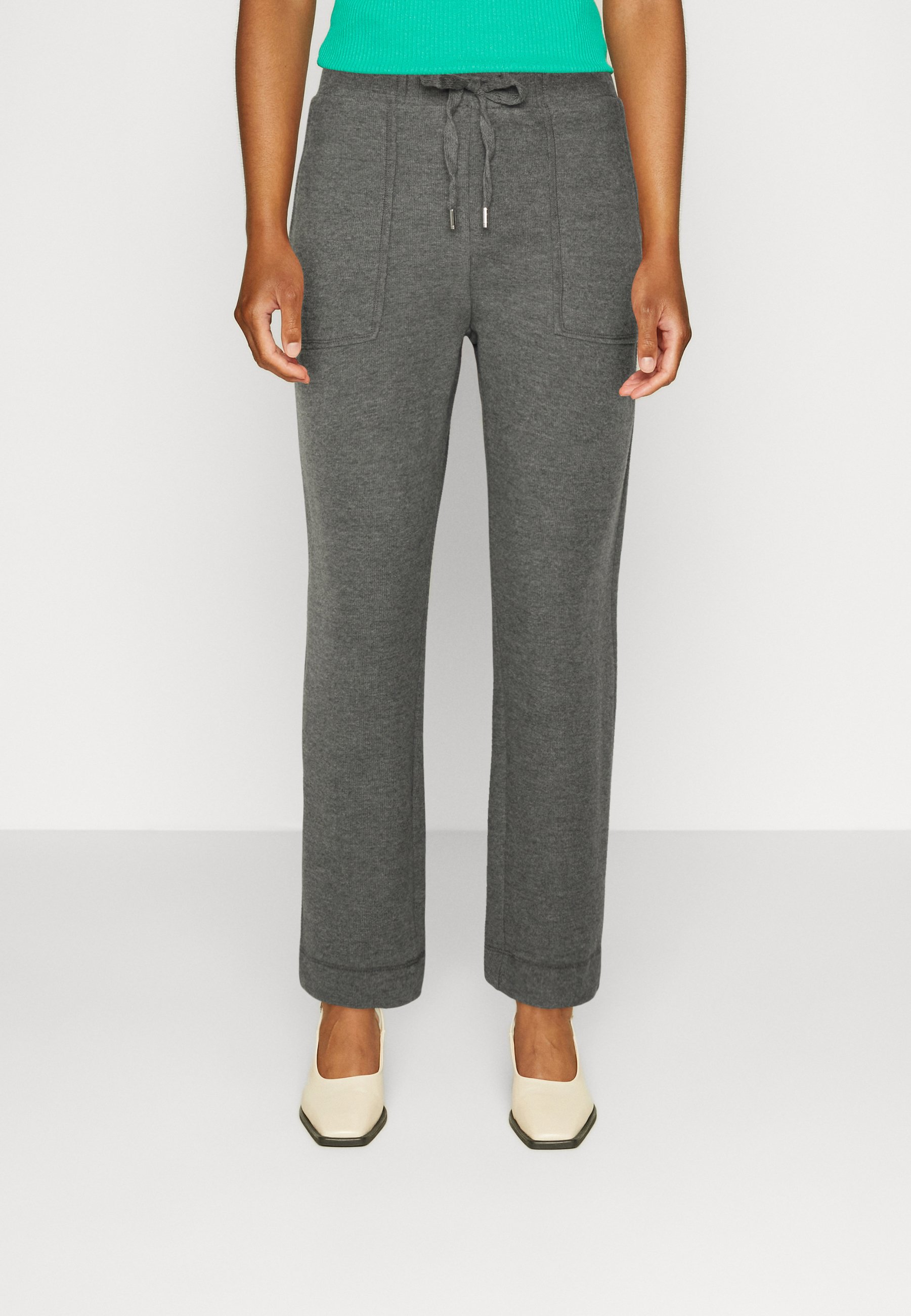 Esprit PANTS BRUSHED - Trainingsbroek - gunmetal - Zalando.nl