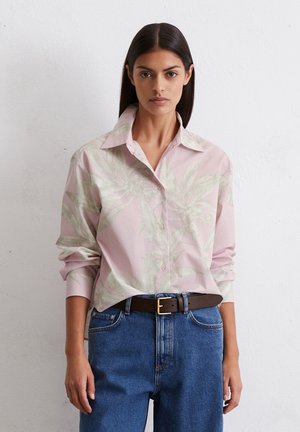 Button-down blouse - multi  pale lilac