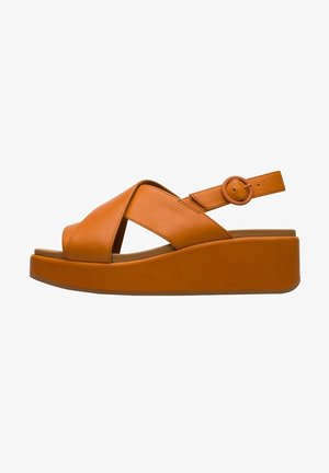 Sandali con plateau - orange